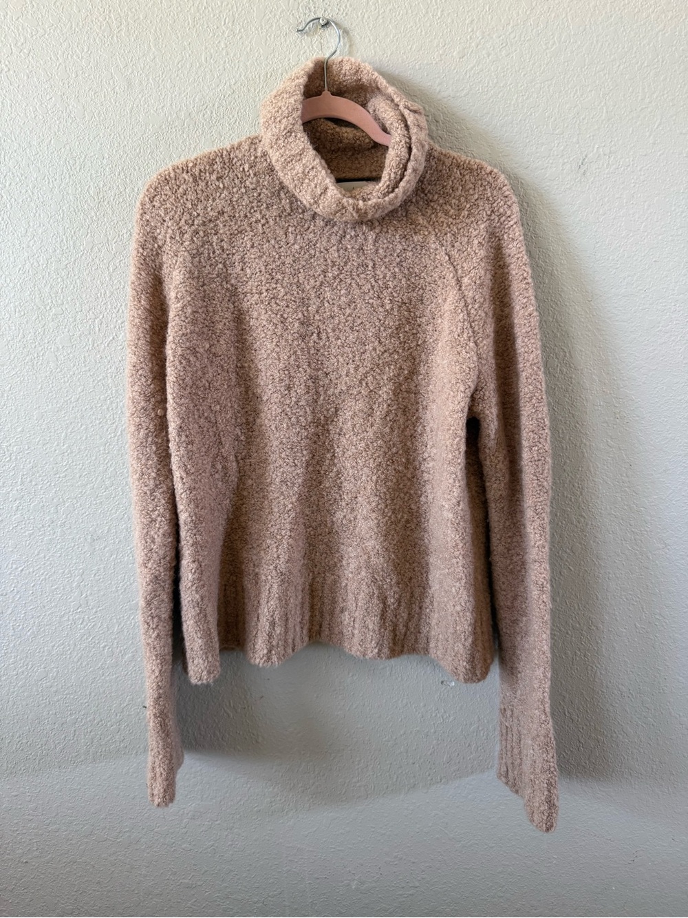 Tuckernuck Camel Boucle Theo Turtleneck, Size M View 2